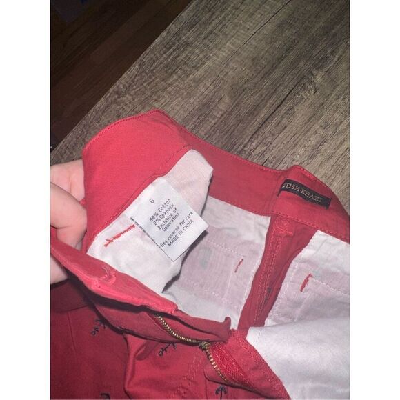 Bundle of 2 British Khaki Anchor Skirts pink red Size 8 - Picture 3 of 5